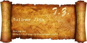 Tullner Zita névjegykártya
